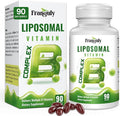 Liposomal B Complex for High Absorption Methylated B12L-Methyfolate(5-MTHF )Full Active B Vitamins with Choline Inositol-Energy MetabolismBrain &amp Heart SupportVegan Non-GMO3 Month Supply