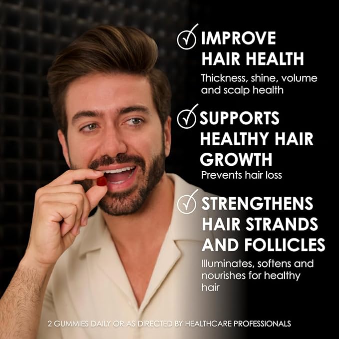 Biotin-Boosted Hair Gummies: Unlock Healthier Fuller Hair with Essential Vitamins C D &amp E