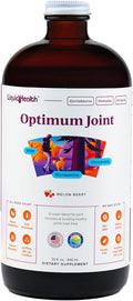 LIQUIDHEALTH Optimum Joint Support Supplement with Glucosamine Chondroitin MSM Hyaluronic Acid - Triple Strength Liquid Vitamins Gluten-Free Dairy-Free Soy-Free Joint Juice Made in USA (32 oz)
