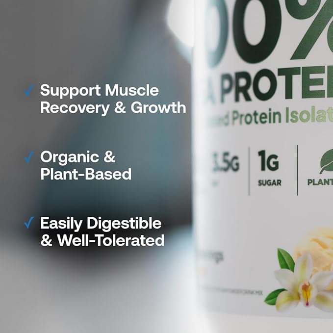 Transparent Labs 100% Pea Protein Powder - 28g Organic Plant Protein per Serving Clean Pea Isolate Powder USDA Organic Vegan Gluten-Free Sugar-Free Non-GMO - 30 Servings Chocolate