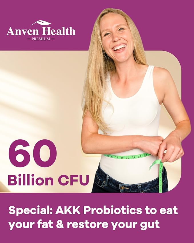 Daily Gut &amp Hormonal Wellness Bundle – 60B Probiotic with 19 Strains + Akkermansia for Menopause Support with Herbal Blend丨2-in-1 Digestive &amp Metabolism Care