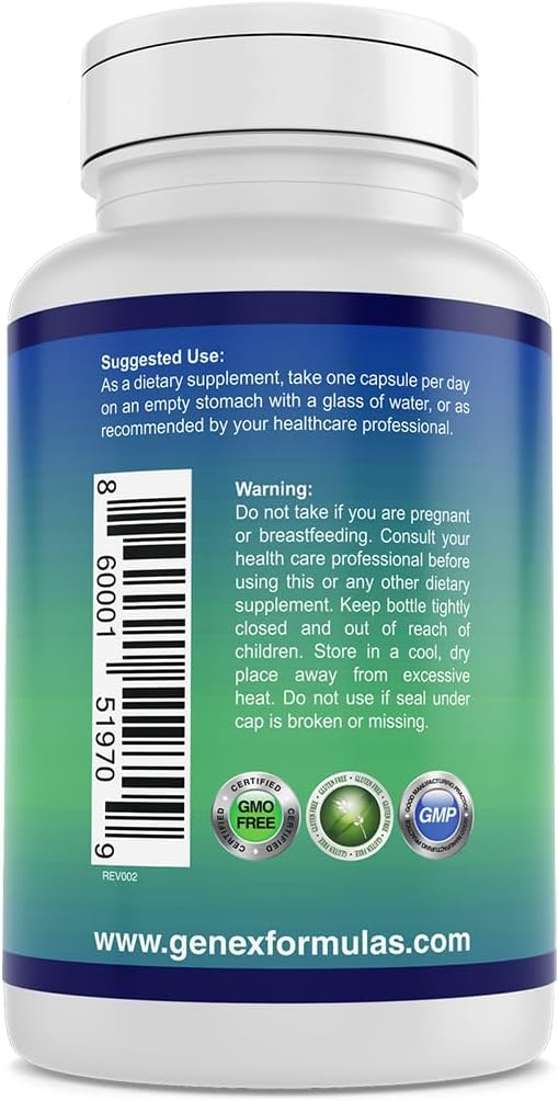 Genex Formulas - Nicotinamide 500mg Vitamin B3 Flush Free Niacin Capsules for Healthy Skin - Niacinamide Supplement Pills Help Produce Keratin &amp Support Skin Cell Health &amp Energy - (100 Capsul