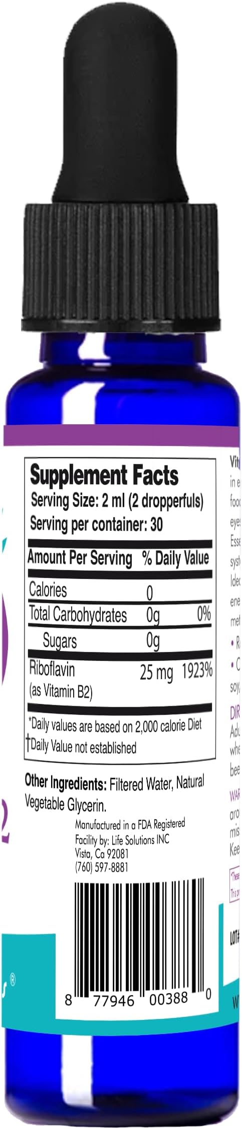 Life Solutions Vitamin B2 Dietary Supplement