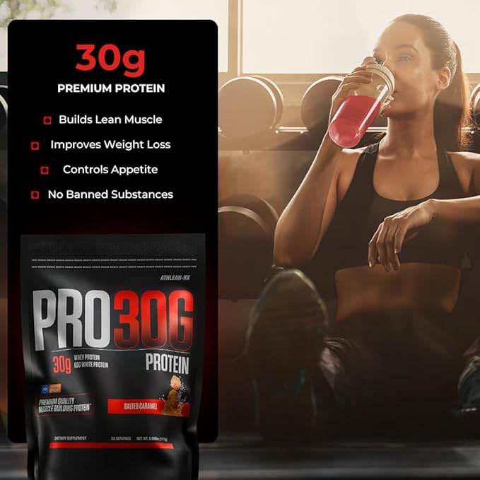 ATHLEAN-X PRO-30G Premium Whey Protein Isolate Powder Mint Chocolate Chip Gluten-Free Low Sugar 30g of High Protein Powder for Muscle Recovery &amp Growth