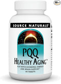 Source Naturals PQQ Healthy Aging - for Mitochondrial Energy &amp Brain Support - 60 Tablets