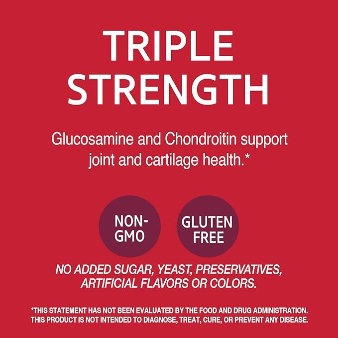 21st Century Glucosamine 750 mg &amp Chondroitin 600 mg - Triple Strength - 150 Tablets Pack of 2