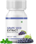 Grape Seed Extract (Proanthocyanidins &gt 95%) | 400 mg 60 Veg Capsules | Antioxidant Supplement Strengthens Immunity Promotes Healthy Skin and Hair