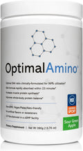 OptimalAmino Amino Acid Powder | 99% Utilized Essential Amino Acid (EAA) Supplement | Pre/Post Workout &amp Muscle Recovery | NSF for Sport Certified | Sour Green Apple Flavor