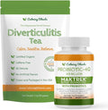 Digestive Support Tea &amp Probiotic Supplement (40 Billion CFU 60 Capsules) | Herbal Tea and Probiotic Duo for Digestive Comfort &amp Gut Health