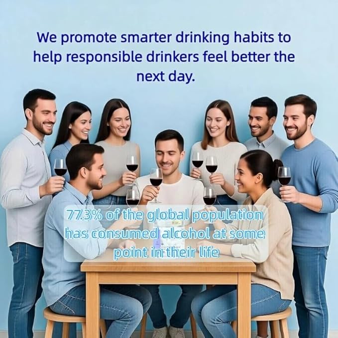 Supplement | Support Your Liver &amp Feel Better After Drinking | with DHM + L-Cysteine | Vegan Capsules for Energy | Prickly Pear B-Vitamins Ginger | 12 Doses