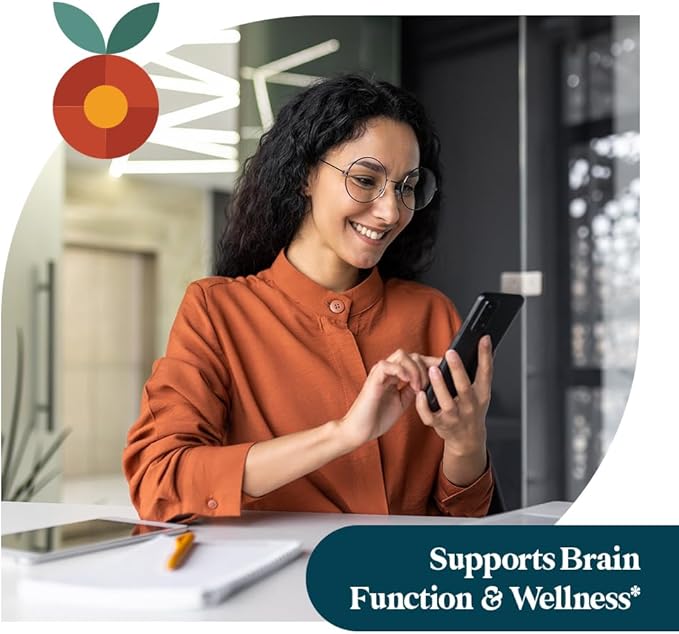 Pattern Wellness Cognitive Complex Supplement – Supports Brain Health &amp Mental Clarity – with Lion’s Mane Bacopa &amp B Vitamins – 60 Vegetarian Capsules