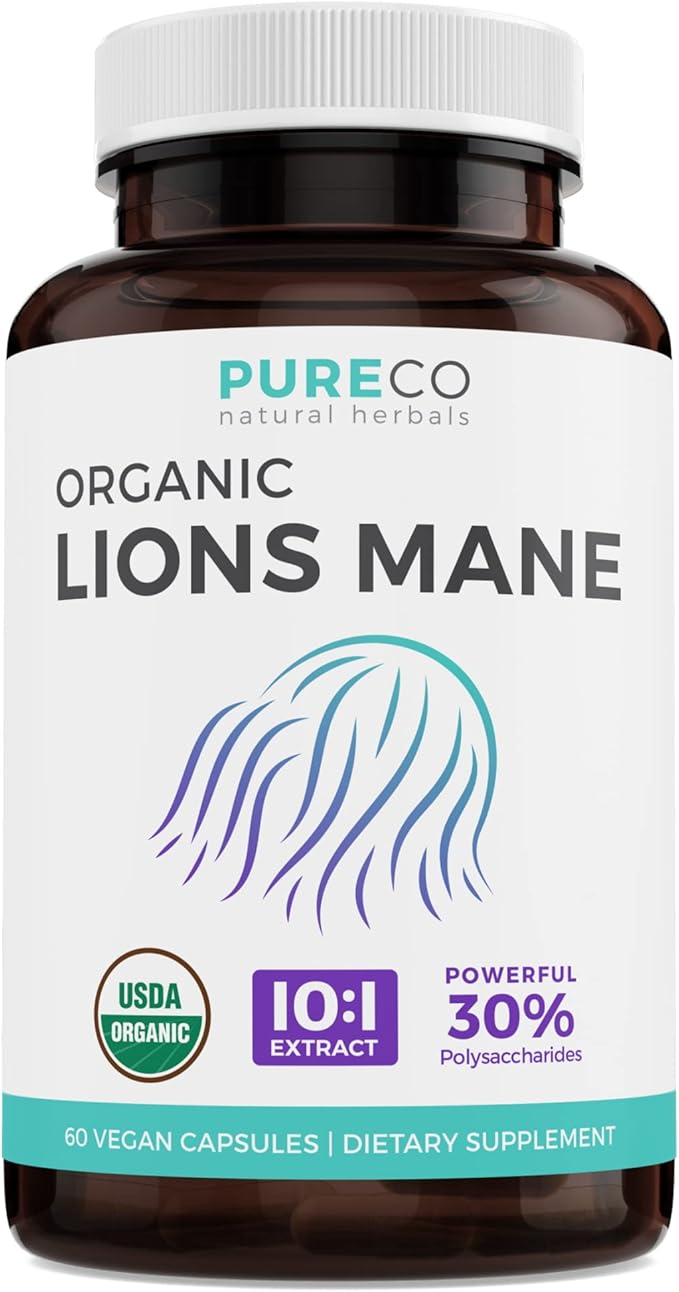 Turmeric &amp Lions Mane (1-Month Supply) Mindful Turmeric Bundle of Organic Turmeric Curcumin with Black Pepper &amp Ginger (120 Caps) &amp Organic Lions Mane Mushroom 10:1 Extract (60 Caps)