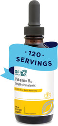 Klaire Labs Vitamin B12 Liquid - Methylcobalamin B12 Drops - Formulated for Superior Absorption - Support Healthy Cognition &amp Efficient Nutrient Delivery - Vegan (120 Servings 4 Fl Oz)