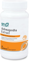 SFI Health Klaire Labs Ashwagandha Extract 300mg - Ashwagandha Supplement to Promote Memory Cognitive Function &amp Healthy Stress Response - Hypoallergenic Ashwagandha Root Extract (60 Capsules)