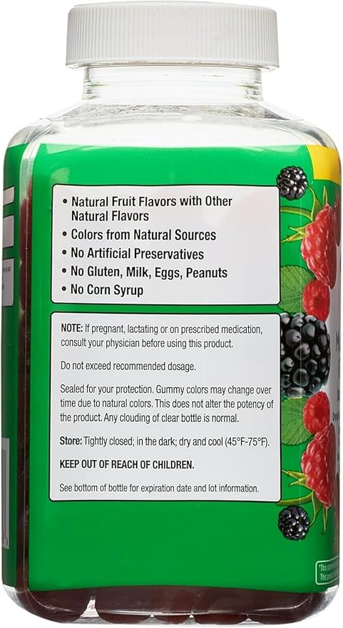 Equate Multivitamin Gummies for General Health Natural Fruit 300 Count Pack 01 + Sticker