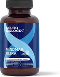 Neurobiologix MindMag Ultra with Magnesium L-Threonate for Men &amp Women Triple Action Magnesium Complex for Memory Calm Relaxation &amp Cognitive Performance Gluten Free Vegetarian 120 Capsu