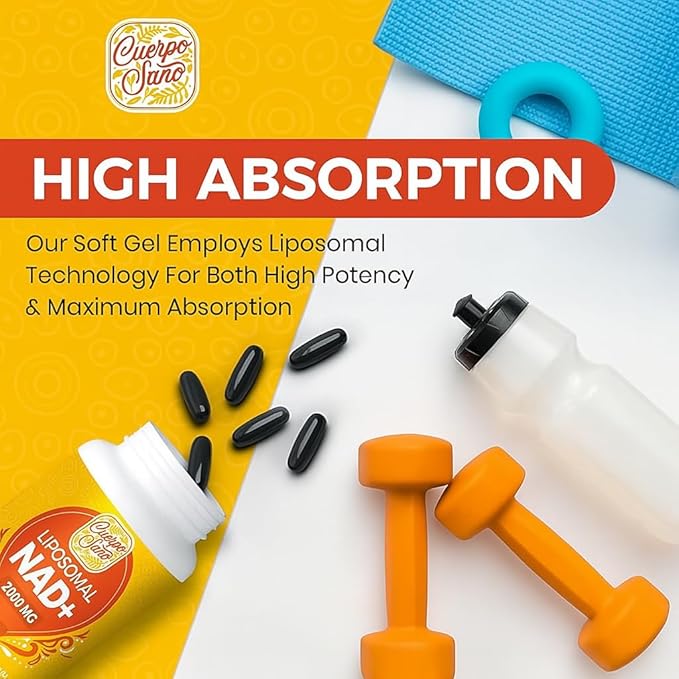 2000 MG NAD Supplement Liposomal NAD+ with High Absorption More Efficient Than Nicotinamide Riboside Pure &amp Plus Boosting Supplement Aging Defense Metabolism &amp Cellular 60 softgels