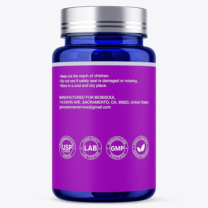 Methylene Blue Capsules 30mg USP Pharma Grade Methylene Blue Supplement with Vitamin C &amp Organic Cacao High Absorption Support - 60 Capsules