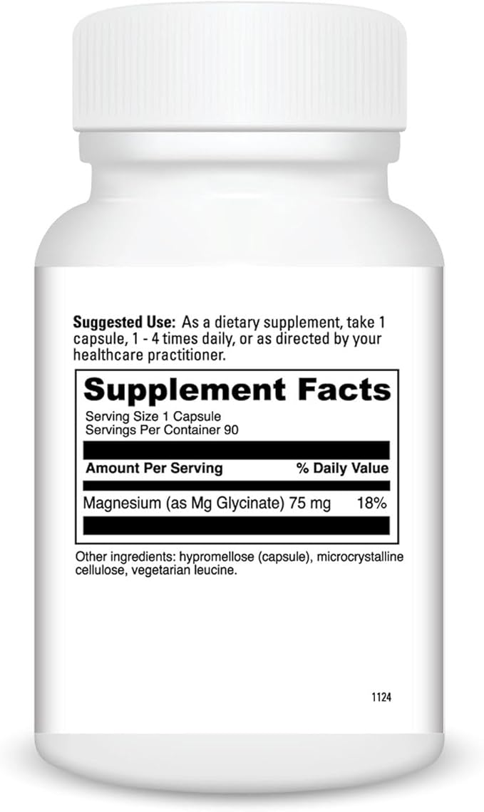 DaVinci Labs Magnesium Glycinate - Supports Sleep Heart Brain Relaxation &amp Bone Health* - Bioavailable &amp Stomach-Friendly* - 90 Capsules