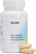 Nouel | Skin + Liver + Immunity Support | Recovery Supplement for Drinking | Milk Thistle NAC Hyaluronic Acid CoQ10 Biotin Antioxidants | 40 Capsules