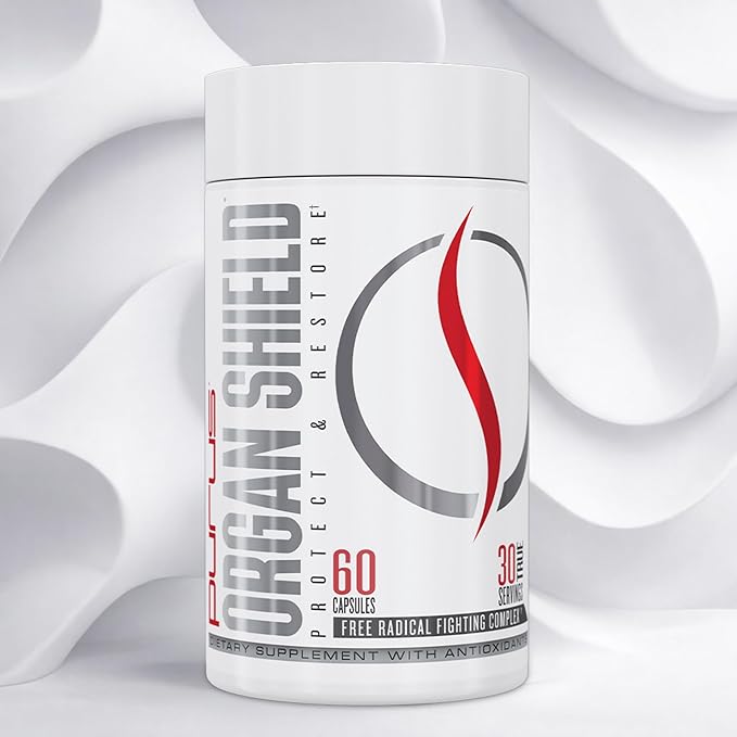 Purus Labs Organ Shield Active Antioxidant | Plant Based Antioxidants | 30 Servings 60 Gelatin Capsules