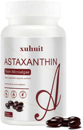 Astaxanthin 12mg 60 Softgels Natural Antioxidant Supplement from Microalgae Non-GMO Soy Free Supports Skin Health Easy to Swallow Softgels 2 Month Supply (1)