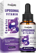 Liposomal Vitamin B Complex Liquid Sublingual B Complex Vitamins Supplement for Women Men Improved Absorption Methylated B12B1 B2 B3 B5 B6FolateBiotin for Energy And Immune Support-2.0 oz