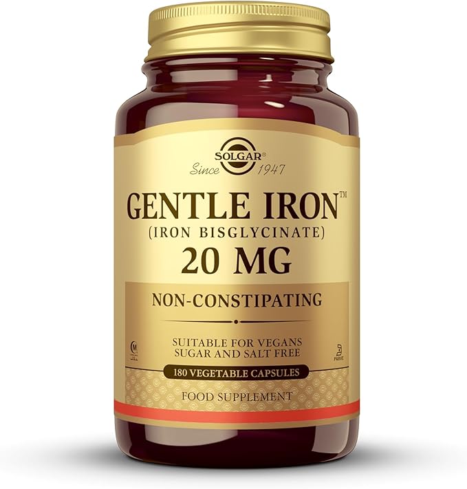 Solgar Gentle Iron - Ideal for Sensitive StomachsRed Blood Cell Supplement &amp Methylcobalamin (Vitamin B12) 5000 mcg 60 Nuggets