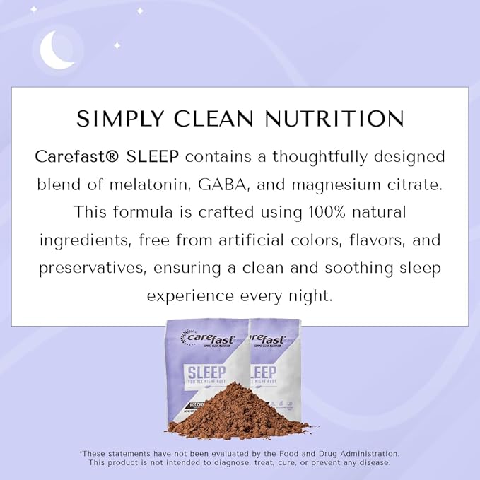 Sleep - Hot Chocolate Drink Mix - Natural Sleep Supplement - Box of 15 Packets