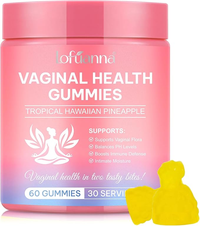 Vaginal probiotics Pineapple Gummies for Women ph–Slippery elm Feminine Balance Gummiesph Balance probiotics for Women Feminine Care