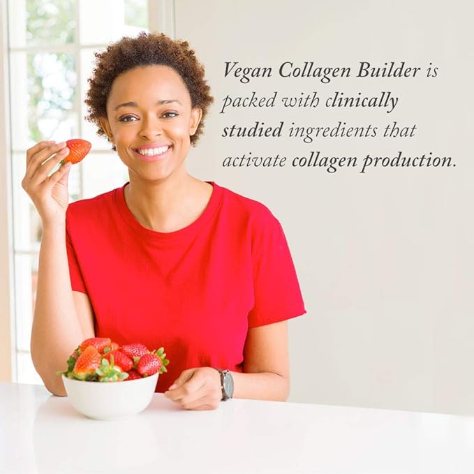 Purity Products Vegan Collagen Builder + Advanced D Bundle Organic Fruits + Vegetables Vitamin D3 K2 (Menaquinone MK-7 MK-4) Vitamin C Lutein Biotin - 30 Servings