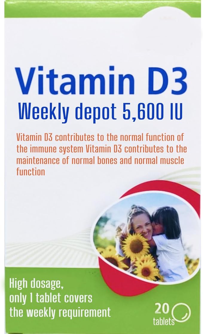 Vitamin D3 5600 I.U. 20 Tablets