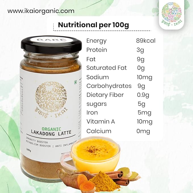Natural Lakadong Turmeric Latte 100g