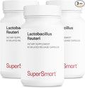 Supersmart - Lactobacillus Reuteri 5 Billion CFU per Day - Probiotic Supplement | Non-GMO &amp Gluten Free - 60 * 3 DR Capsules