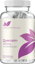 Advanced Zinc Quercetin with Bromelain Formula - Triple Immune Support Quercetin Complex for Daily and Seasonal Immune System Wellness Support - Made in a cGMP American Facility (Single)