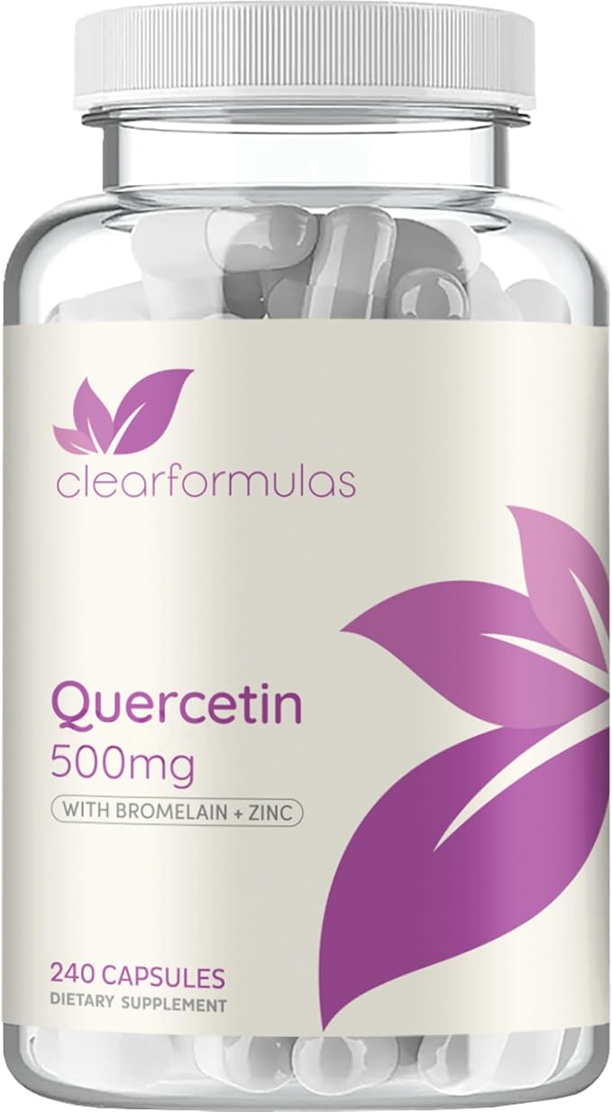Advanced Zinc Quercetin with Bromelain Formula - Triple Immune Support Quercetin Complex for Daily and Seasonal Immune System Wellness Support - Made in a cGMP American Facility (Single)