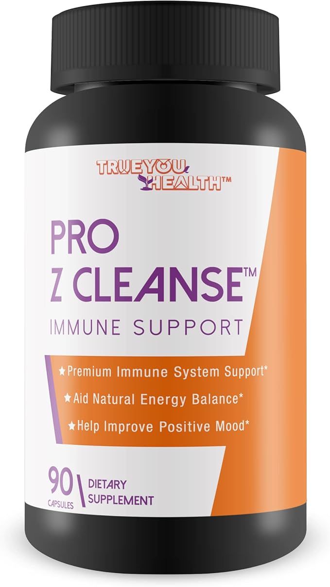 Pro Z Cleanse - Premium Immune System Support with Immune Boosting Vitamin C Zinc Vitamin D 5000 IU Ginger &amp Turmeric Curcumin - Immune Support Supplement for Women &amp Men - Aid Immune Heal