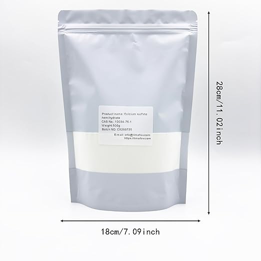 Calcium Sulfate Hemihydrate CAS NO.: 10034-76-1(500g/17.6oz)