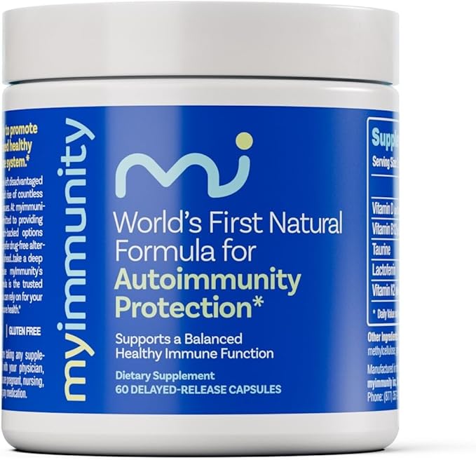 Immune Balance Supplement | Grass-Fed Lactoferrin Taurine Vitamins D3 K2 &amp B12 | 30-Min Delayed-Release | Promotes Gut Digestive &amp Overall Wellness | Low Lactose Made in USA
