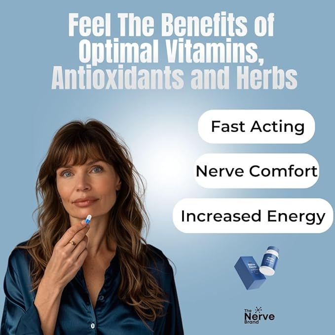 Nerve Power Nerve Supplement R Alpha Lipoic Acid 600mg - Neuropathy Relief for Discomfort for Sciatic Feet Hand