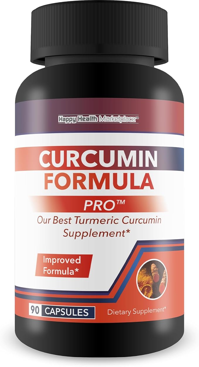 Curcumin Formula Pro - Our Best Turmeric Curcumin Ginger Supplement - High Absorption Turmeric with Black Pepper - Liposomal Turmeric Relief Factor Turmeric Supplement for Inflammatory Health