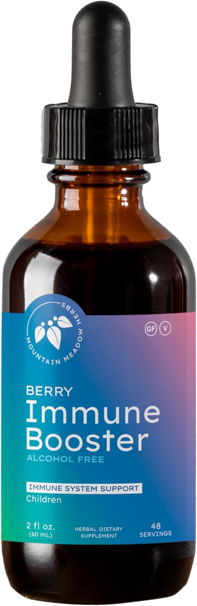 Mountain Meadow Herbs Berry Immune Booster for Kids Immune Support with Elderberry and Echinacea - 2oz.