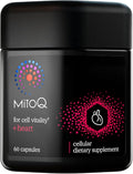 MitoQ +Heart Premium CoQ10 Antioxidant - Contains Mitoquinol Mesylate Magnesium L-Carnitine &amp Vitamin D3 - Supports Cardiovascular and Circulatory Health &amp Cell Vitality (60 Capsules)