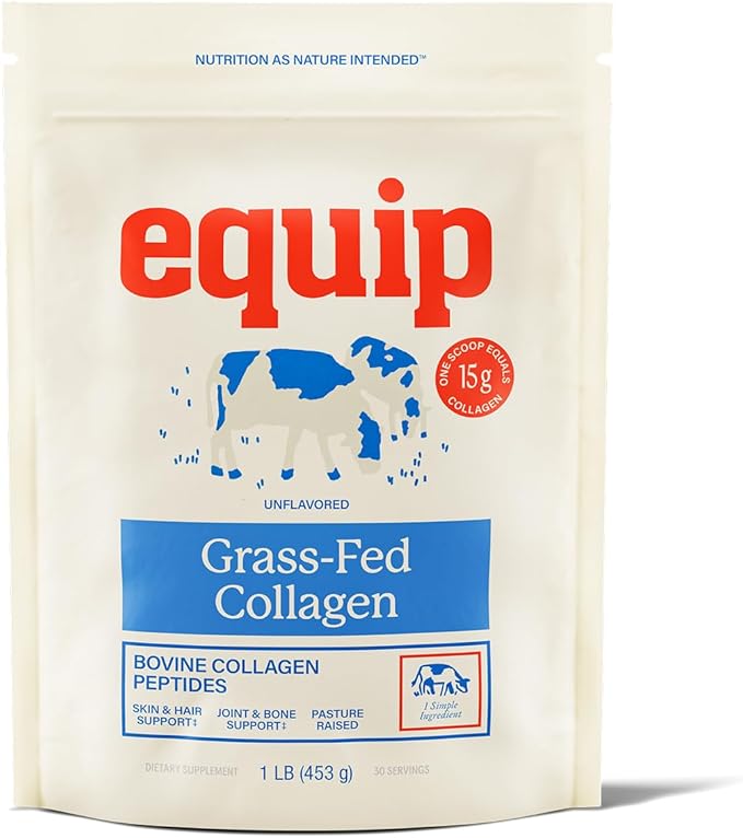 Equip Foods Prime Protein Powder Unflavored &amp Collagen Powder Unflavored