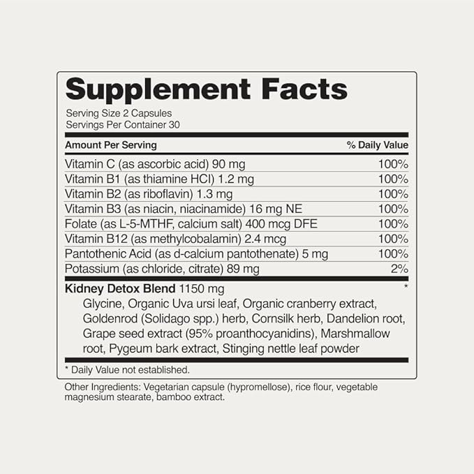 Snap Supplements Cholesterol Health +Kidney Health Bundle 60 Vegetarian Capsules Each