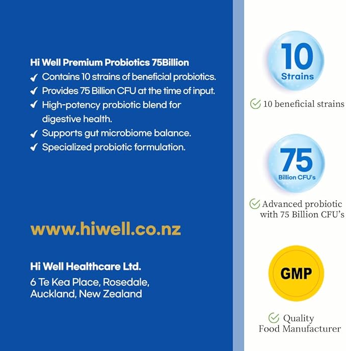Hi Well Premium Probiotics 60Vegetarian Capsules