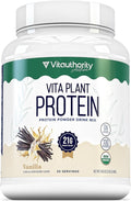Organic Plant Based Protein for Women Complete Vegan Protein Powder with BCAAs &amp MCTs Plant-Based 21g Dairy-Free Gluten-Free No Added Sugar Supports Muscle Recovery (Vanilla Flavored 30 Servi