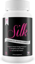 Silk Advanced Biotin Complex- Promotes Stronger Longer Hair-Healthier Skin- Ultimate Nail Strength