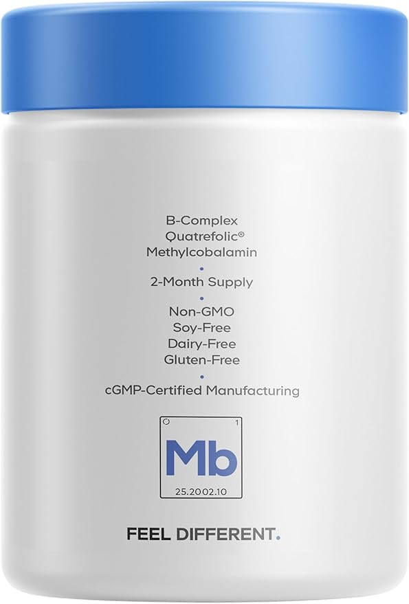 Codeage Methylfolate B Complex Supplements - 5 MTHF Methylcobalamin 1000mcg Methylated Vitamin B12 Riboflavin Betaine Vitamins B6 Methylation Cycle MTHFR - 2 Months - 120 Capsules