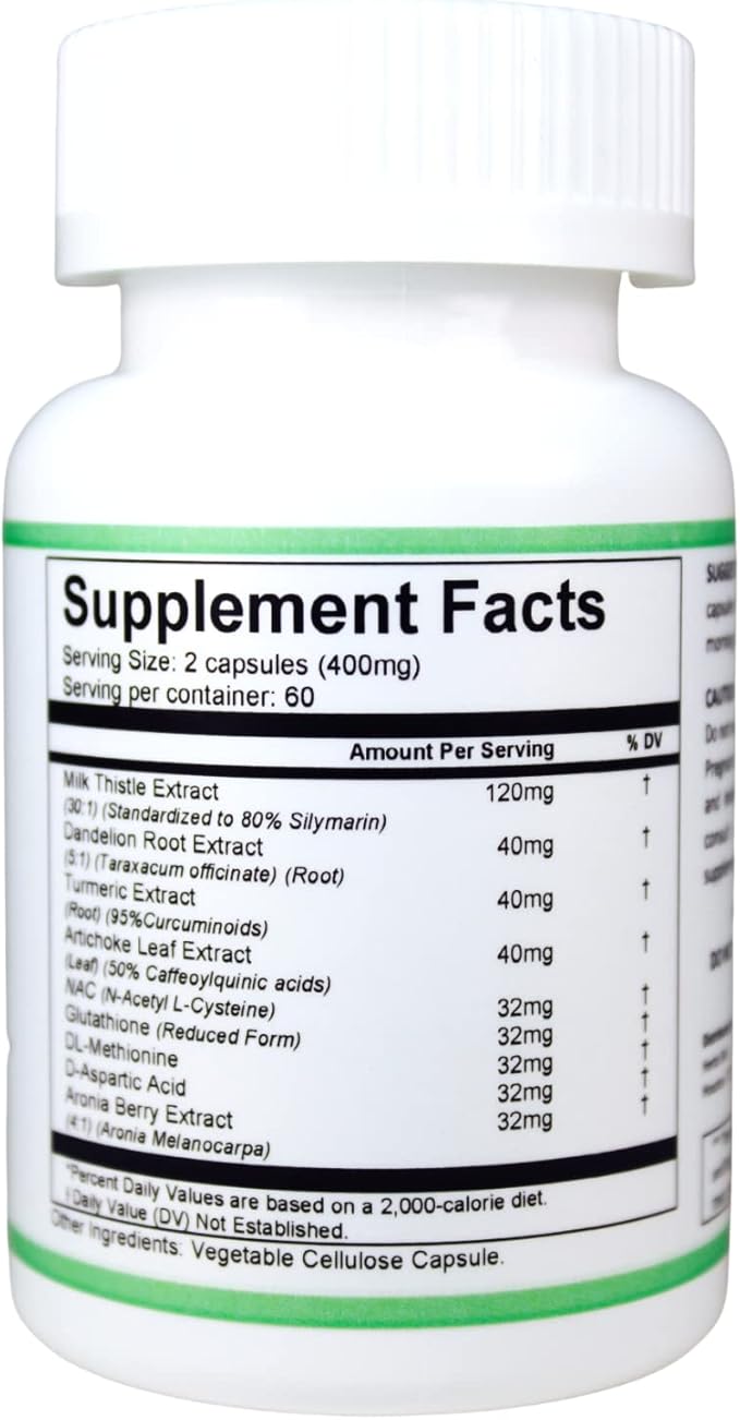 Herbs SRA LiverDetox+ Liver Support Supplement with Milk Thistle Dandelion Turmeric &amp Artichoke Supports Liver Health and Daily Wellness 120 Vegetarian Capsules